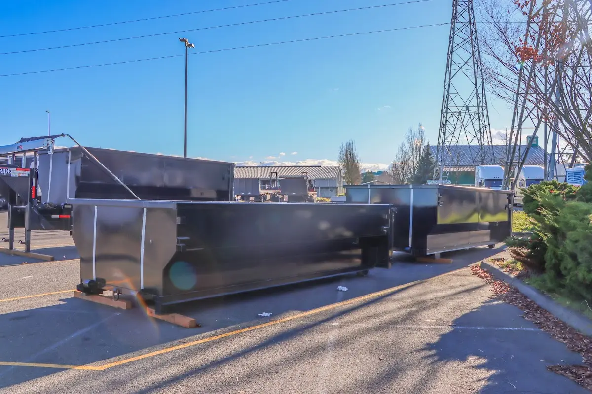 Roll-off dumpster ready for waste disposal at job site for Estate Cleanout Dumpster Rental in Sudden Valley